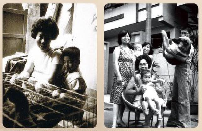 Bé Lư Thắng Ngạn ở cạnh mẫu thân.