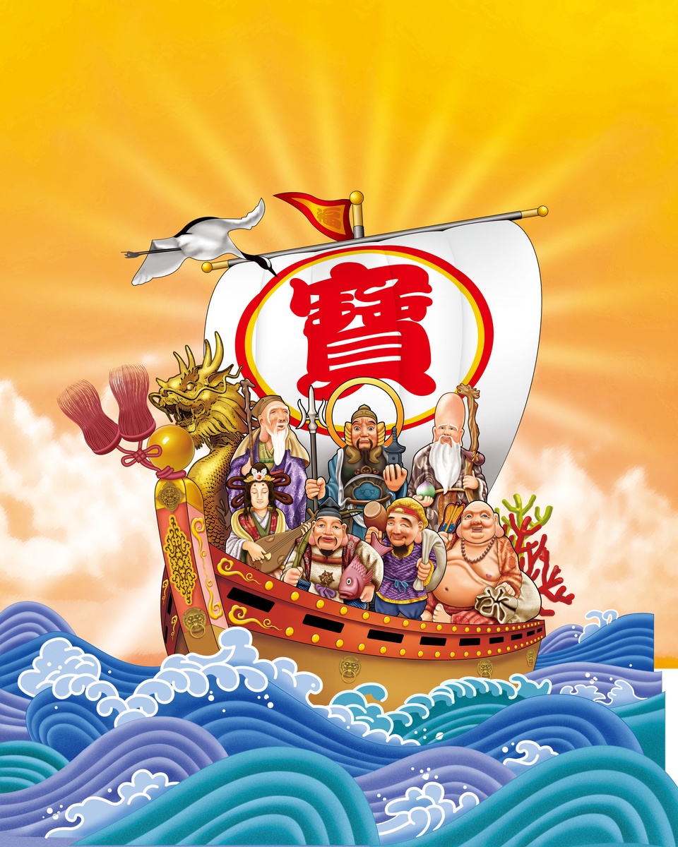 Ảnh minh họa Thất Phúc Thần niệm tụng pháp