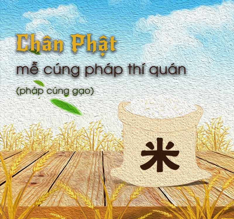 Ảnh minh họa Chân Phật mễ cúng pháp thí quán (pháp cúng gạo)
